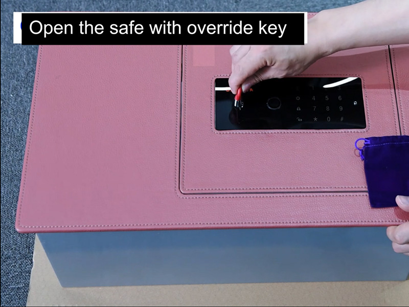 How to install leather wardrobe safe F611