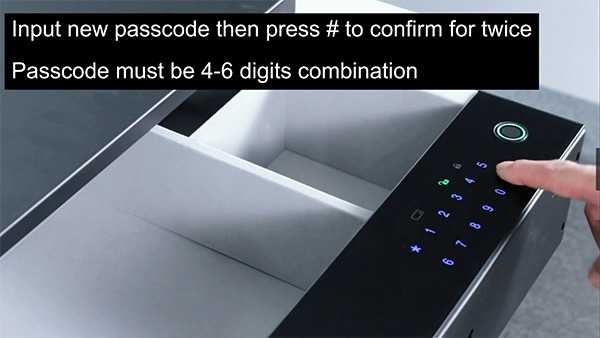 How to Set D5 Series Safe Drawer
