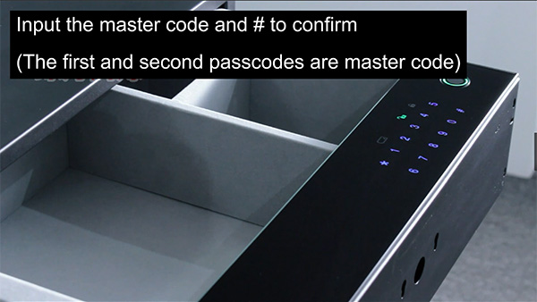 How to Set D5 Series Safe Drawer