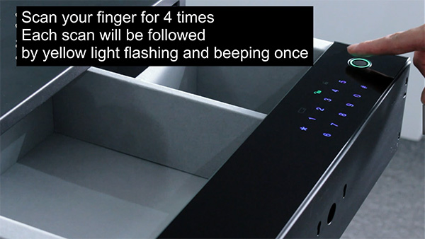 How to Set D5 Series Safe Drawer