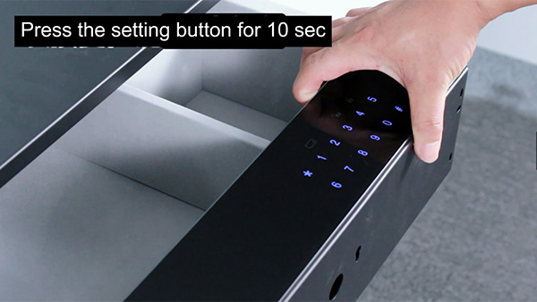 How to Set D5 Series Safe Drawer