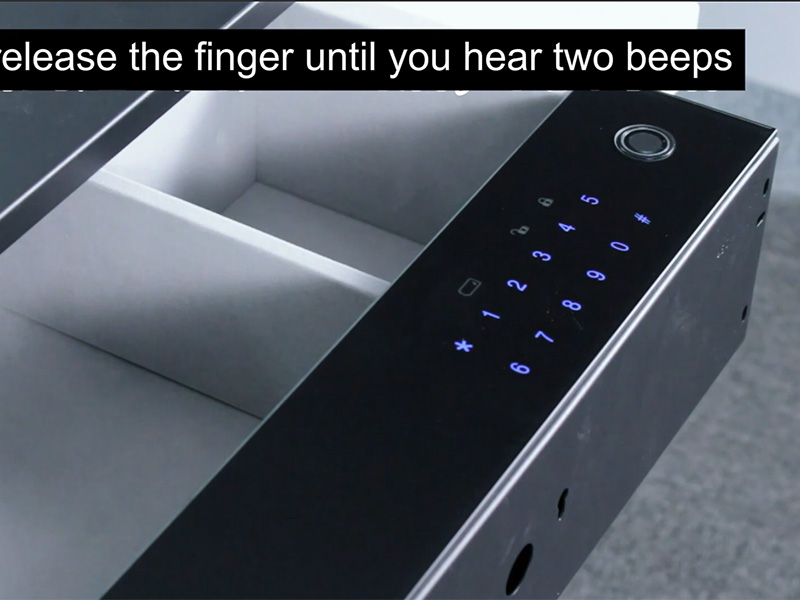 How to Set D5 Series Safe Drawer